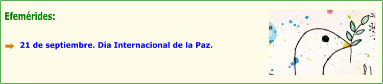 21 de septiembre. Día Internaciona de la Paz